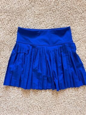 Fabletics Pleated Mini Skirt in Royal Blue